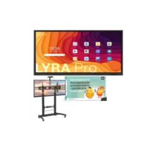 Monitor 65" z podstawą i programem