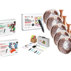 Zestaw: 10 długopis&oacute;w 3D z materiałami pomocniczymi i filamentem