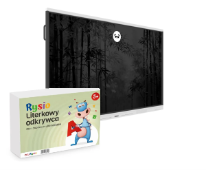 Zestaw: Monitor interaktywny 65" myBoard Panda z programem Rysio i montażem