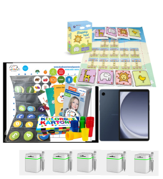 Zestaw: tablet, 5 Genibot&oacute;w, maty do kodowania, gra wielkoformatowa (grant cyfrowe materiały dydaktyczne)